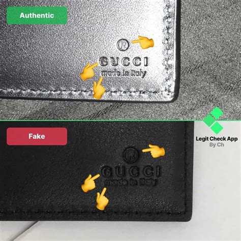 gucci card holder fake vs real|how to identify gucci wallet.